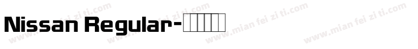 Nissan Regular字体转换